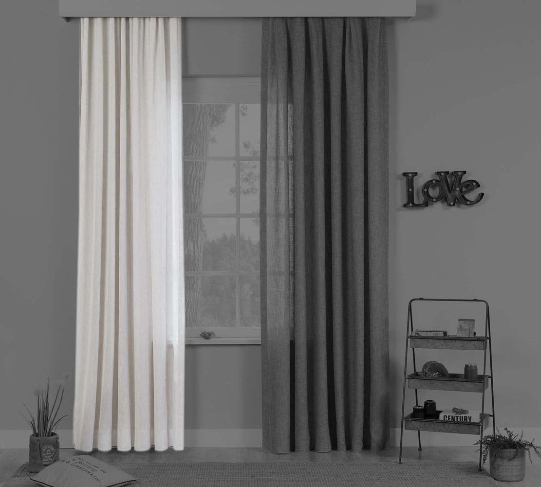 Cilek DRESSY Vorhang 100x260cm Grau - Voelpe