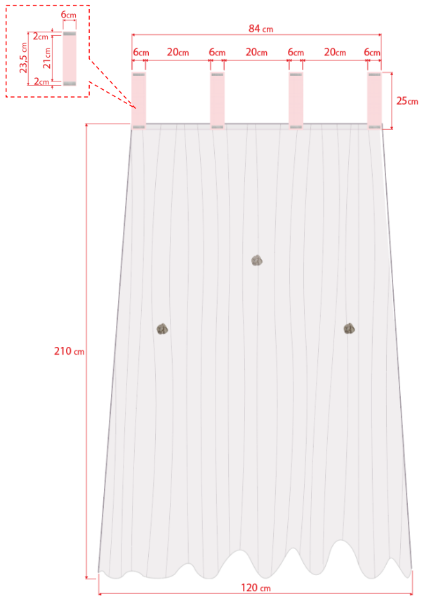 Cilek RUSTIC WHITE Himmel für Kinderbetten Weiß