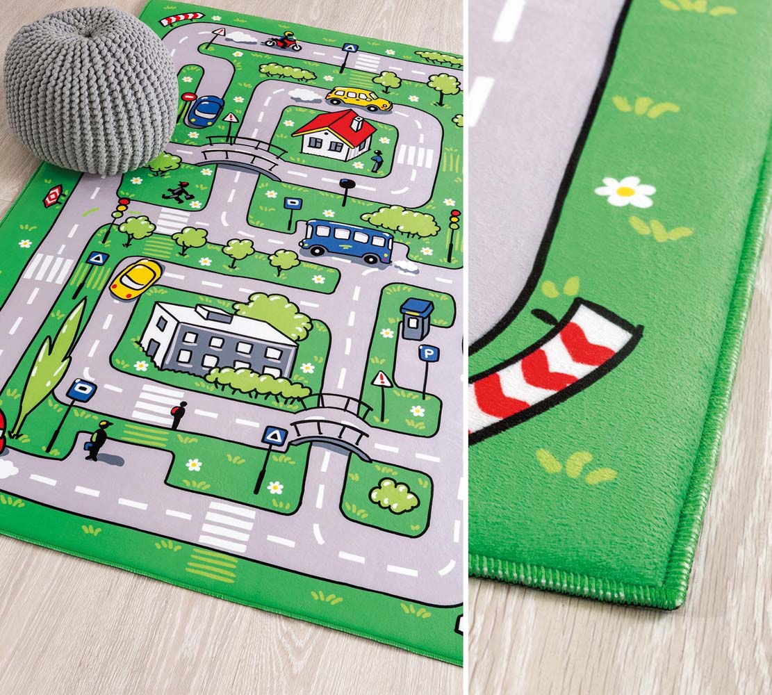 Cilek SOFT Spieleteppich 100x150cm Grün / Gemustert