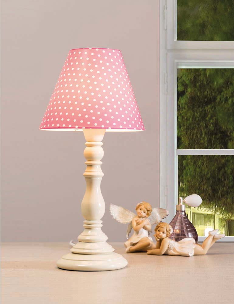 Cilek DOTTY Tischlampe Weiß / Pink