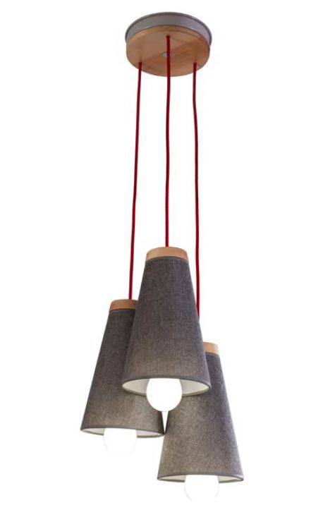 Cilek TRIO Deckenlampe Lampe Hängelampe Beige - Voelpe