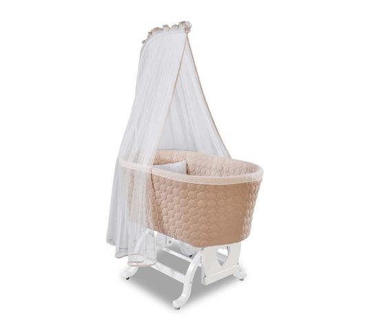 Cilek Babybett Babywiege 45x90cm Braun / Weiß - Voelpe