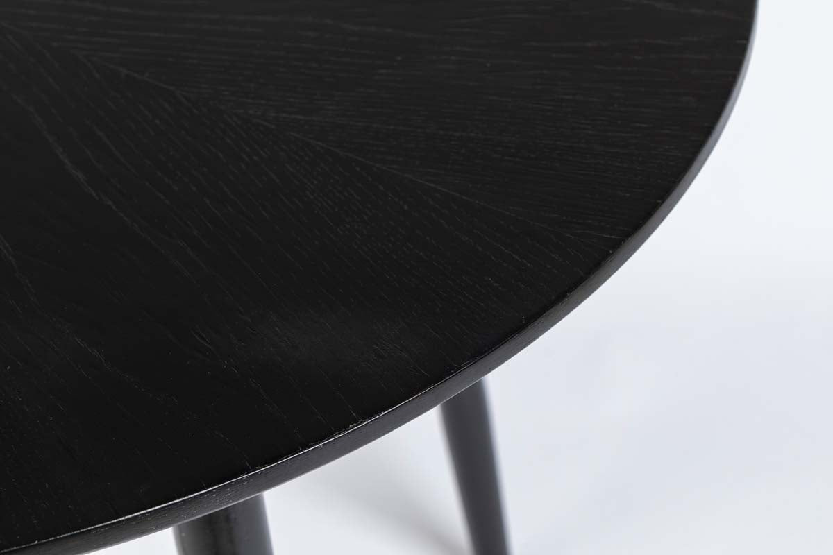 Fabio Esstisch Ø120cm Schwarz