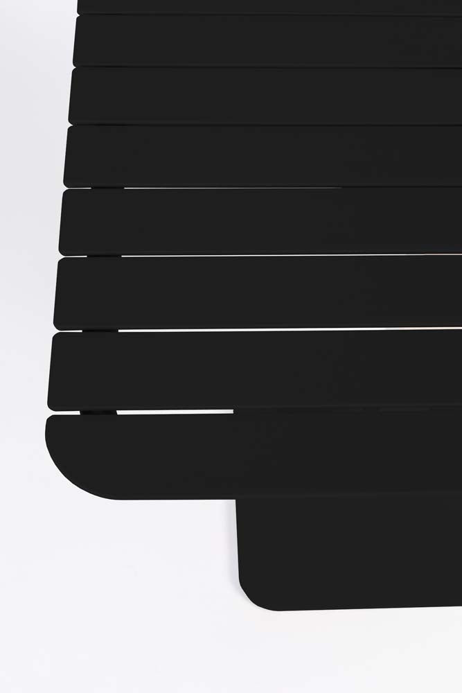 Vondel Gartenbistrotisch 71x71 cm Schwarz