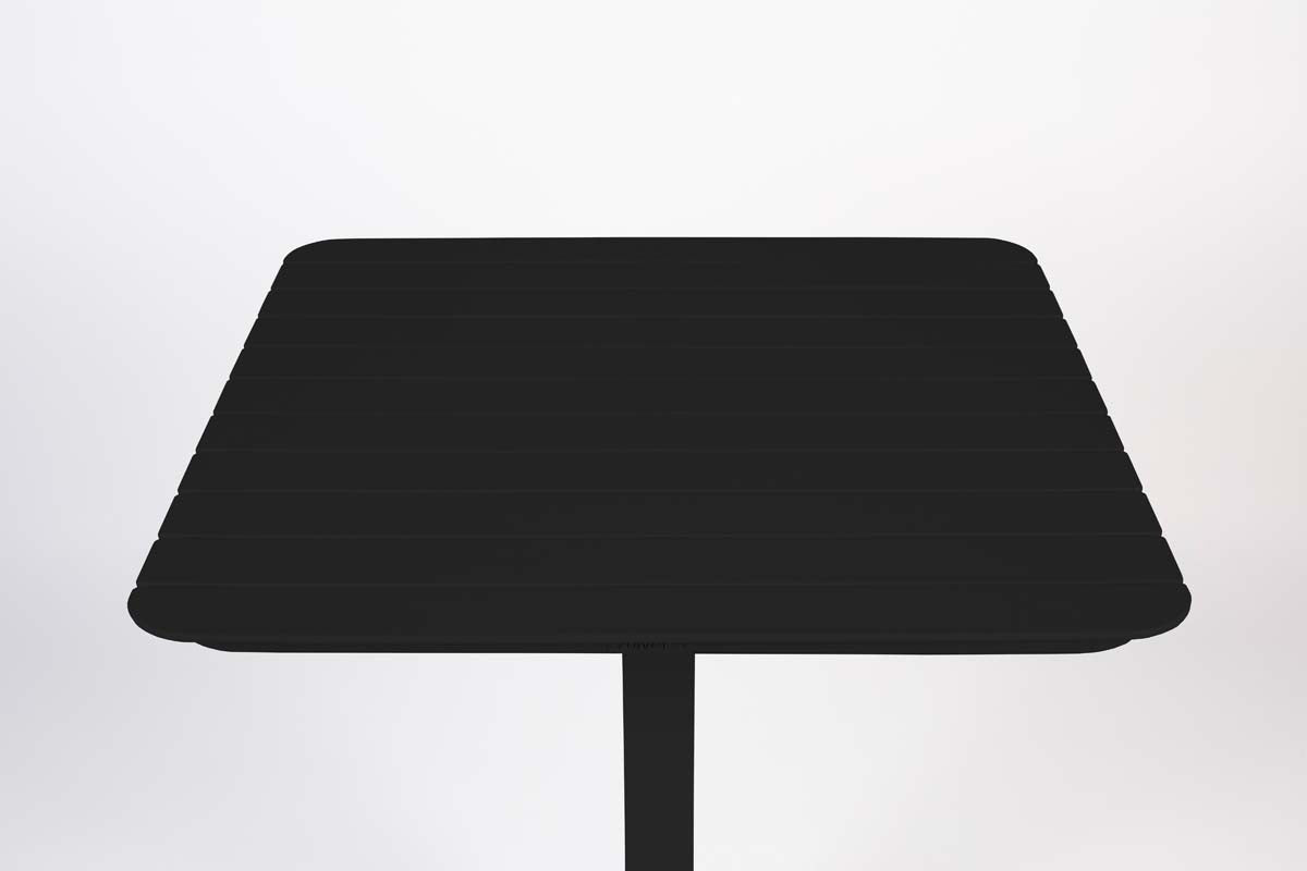 Vondel Gartenbistrotisch 71x71 cm Schwarz