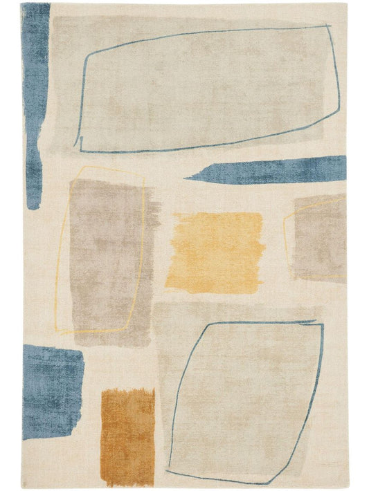 Wollteppich Composition Bunt