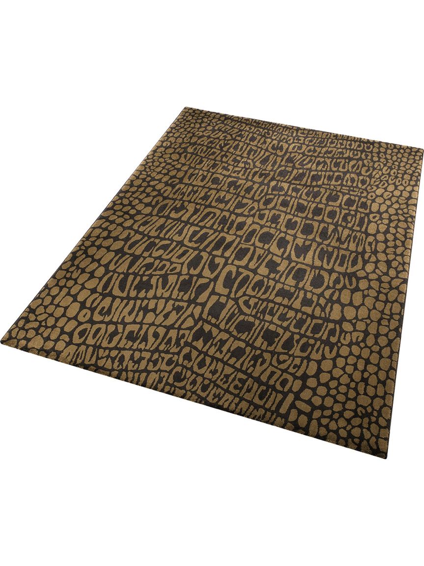 Teppich Croco 133x200 cm Braun