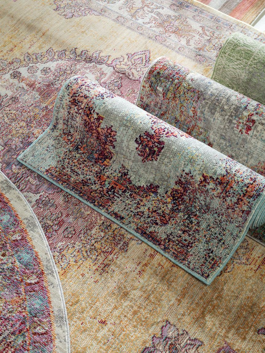 Teppich Visconti Bunt / Gelb