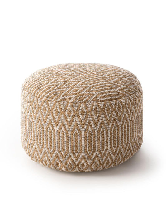 Pouf Ibiza 55x55x35 cm Gelb