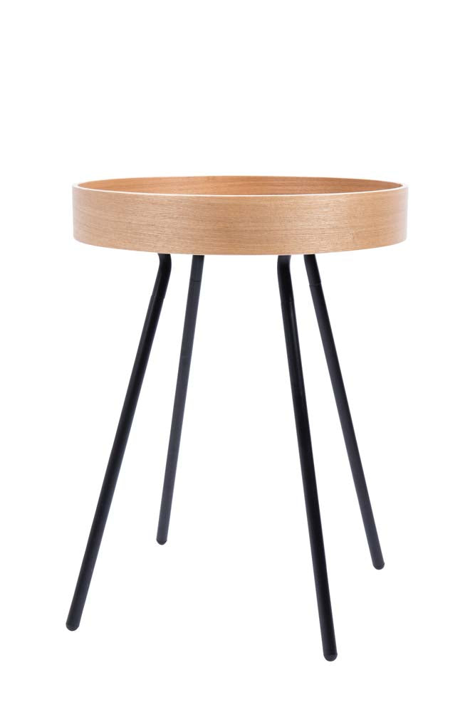 Oak Tray Beistelltisch Ø 46,5 cm Eiche Natur