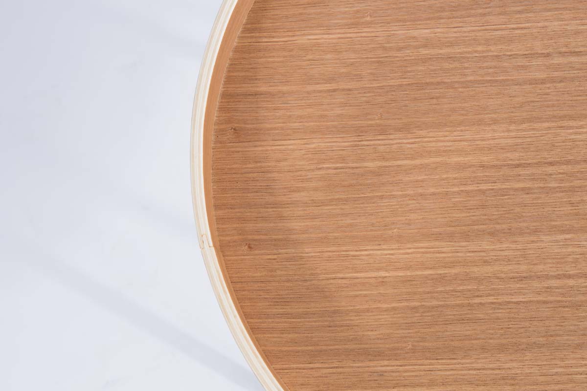 Oak Tray Beistelltisch Ø 46,5 cm Eiche Natur