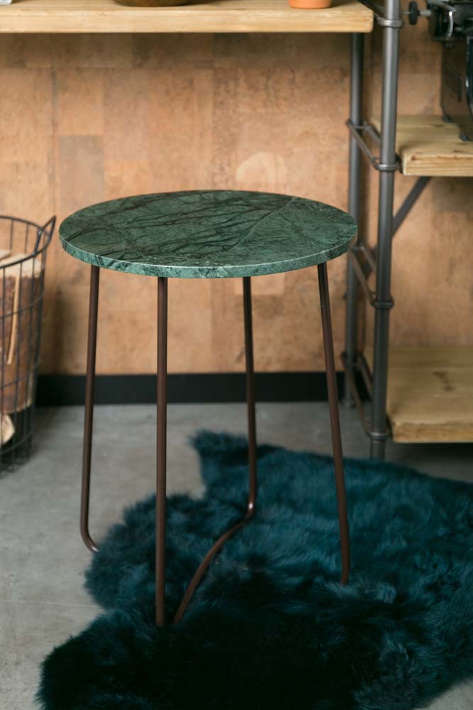 Emerald Beistelltisch Marmor Grün