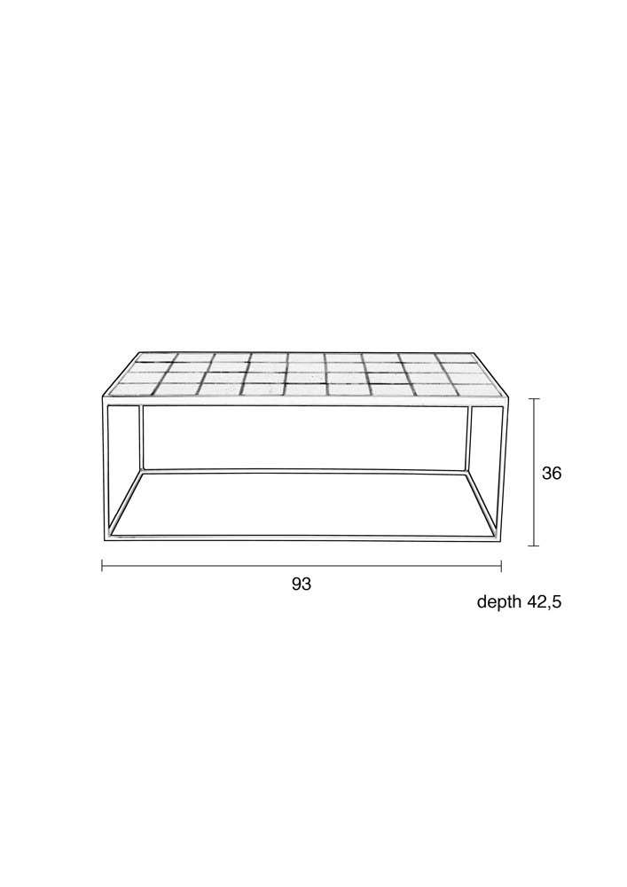 Glazed Couchtisch Schwarz - Voelpe