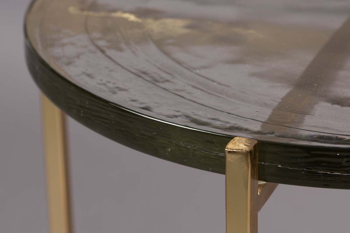Vidrio Beistelltisch Ø40cm Gold