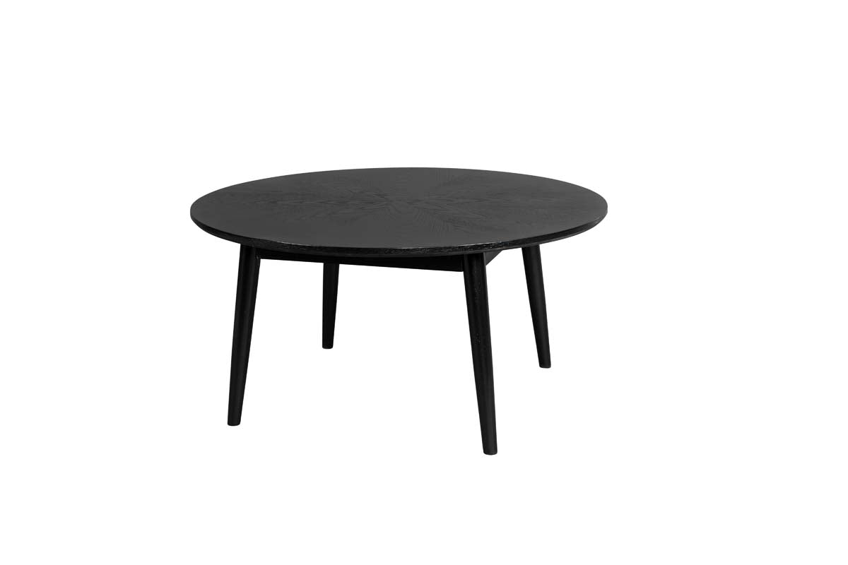 Fabio Couchtisch Ø80cm Schwarz - Voelpe