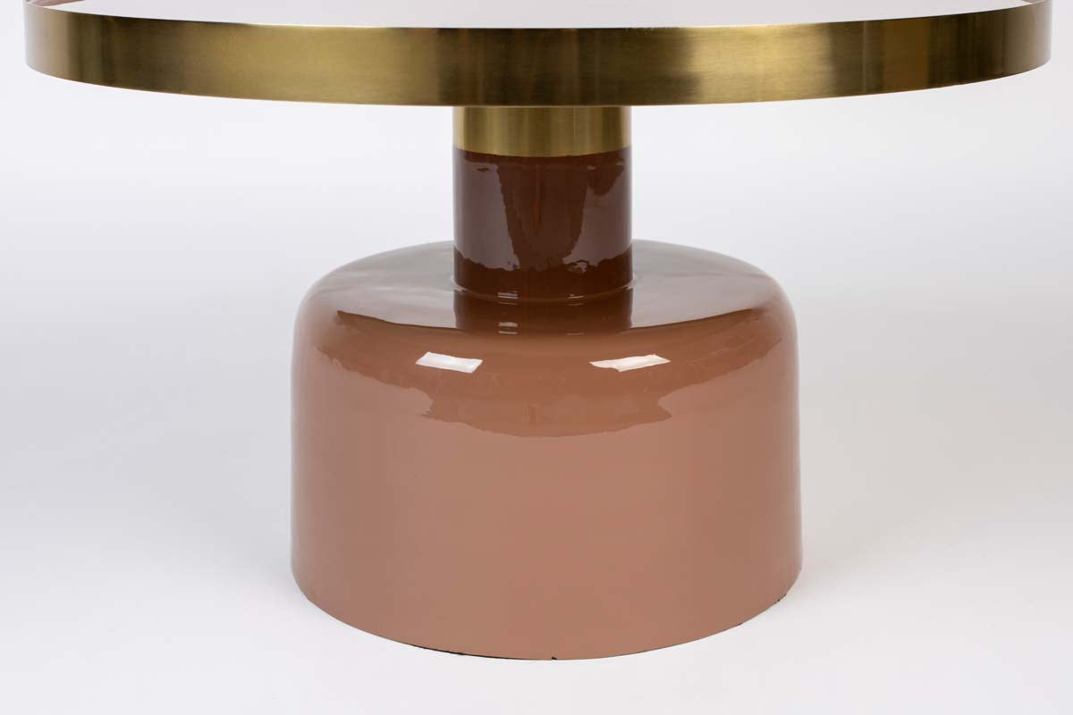 Glam Couchtisch Ø60 cm Pink