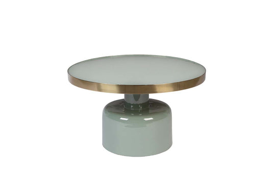 Glam Couchtisch Ø60 cm Grün