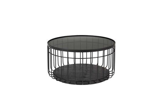 Lance Couchtisch Ø60cm Schwarz