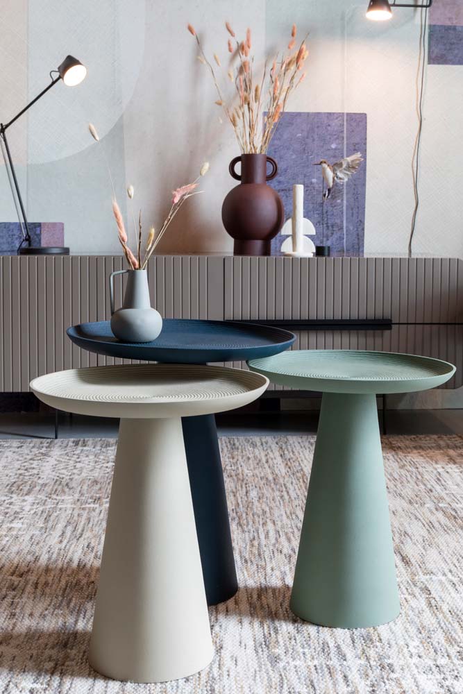 Ringar Beistelltisch Ø39,5cm Blau