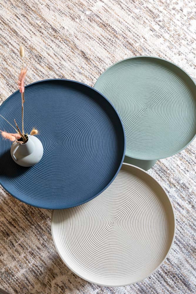 Ringar Beistelltisch Ø39,5cm Blau