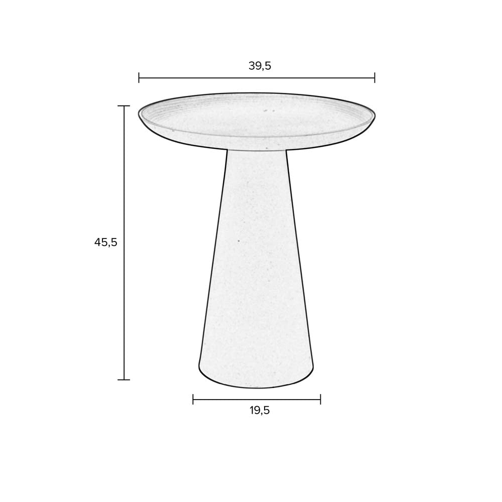 Ringar Beistelltisch Ø39,5cm Grün - Voelpe