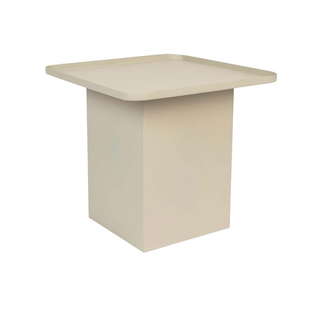 Sverre Beistelltisch quadratisch 44x44cm Beige - Voelpe