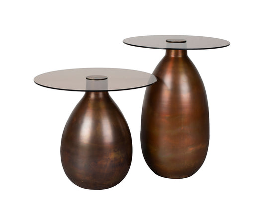 Selene Beistelltisch Set 44 x 44 cm Braun