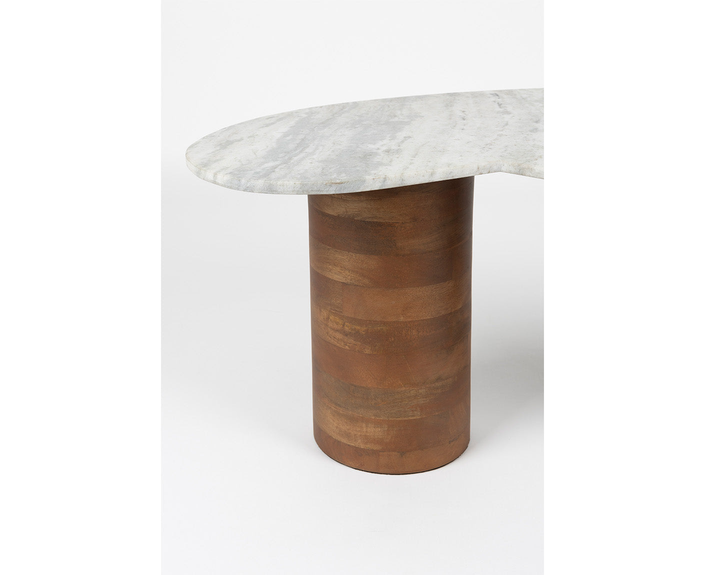 Peli Couchtisch Marmor / Massivholz Mango