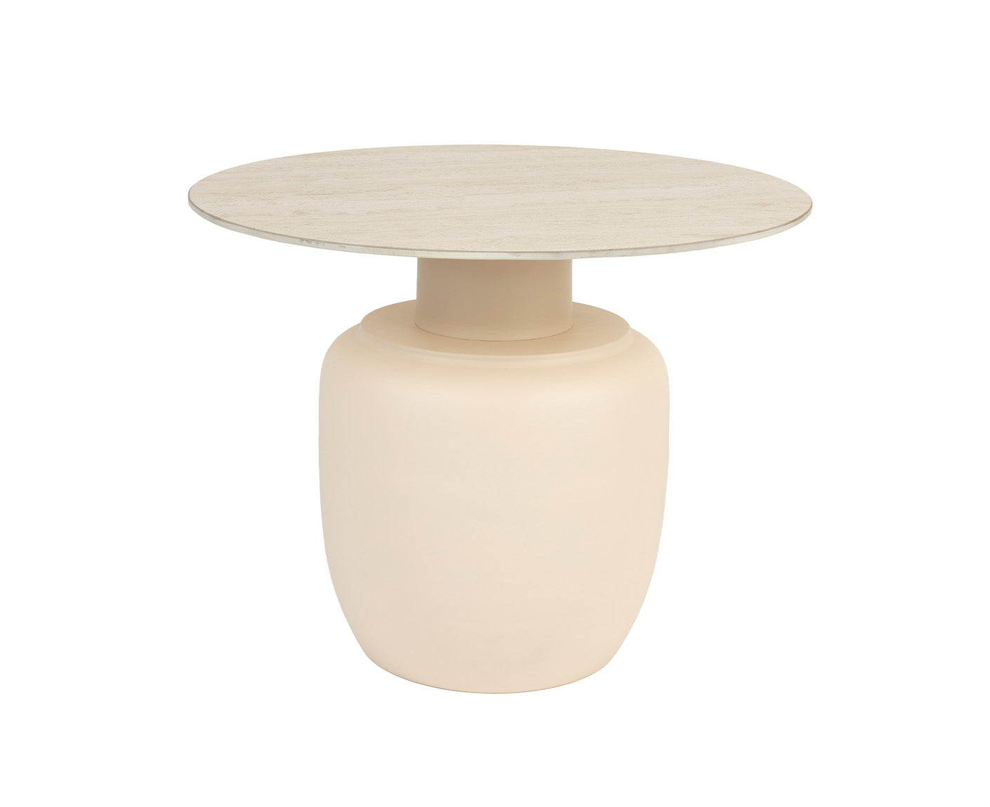 Karula Beistelltisch Keramik Beige