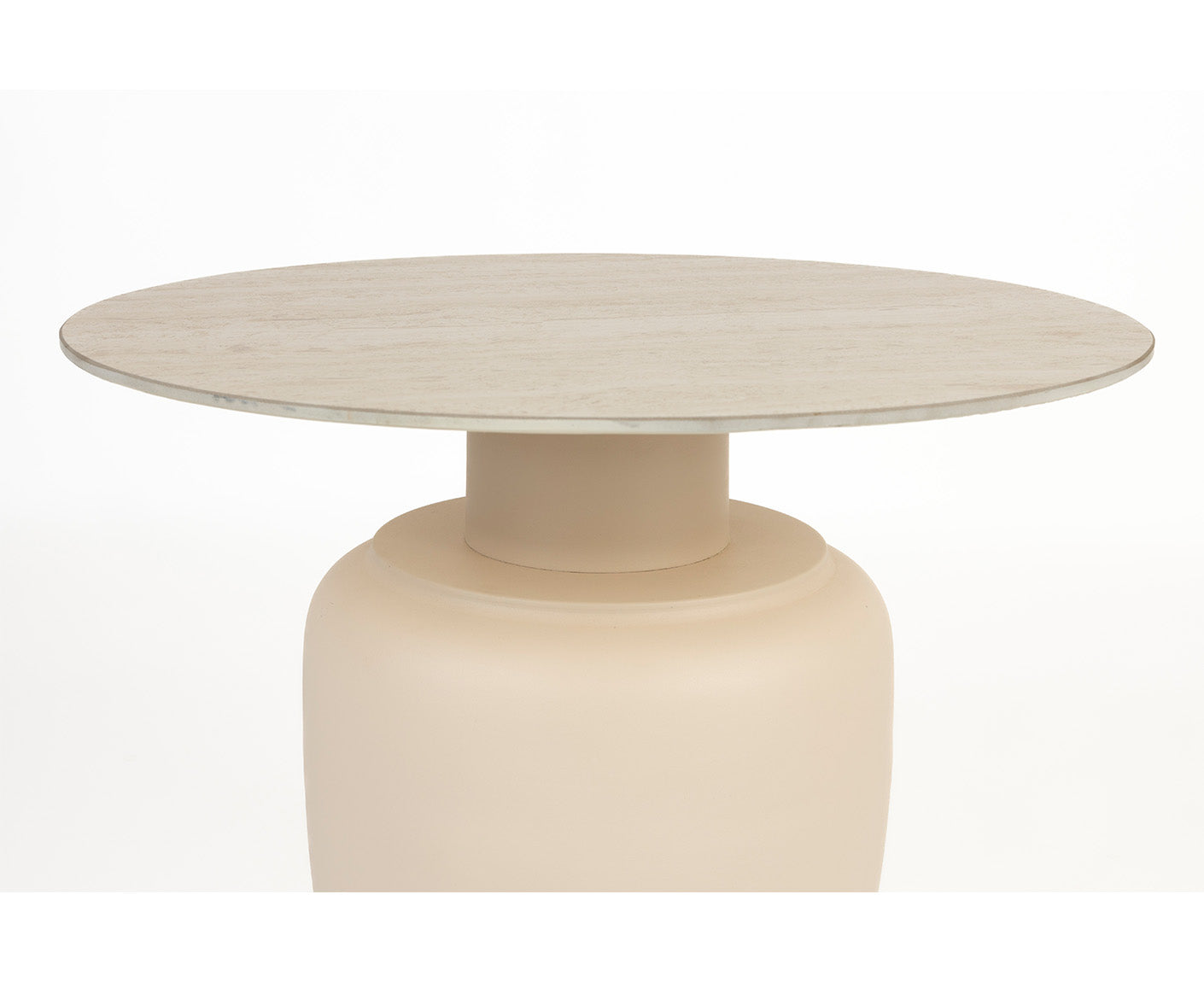 Karula Beistelltisch Keramik Beige