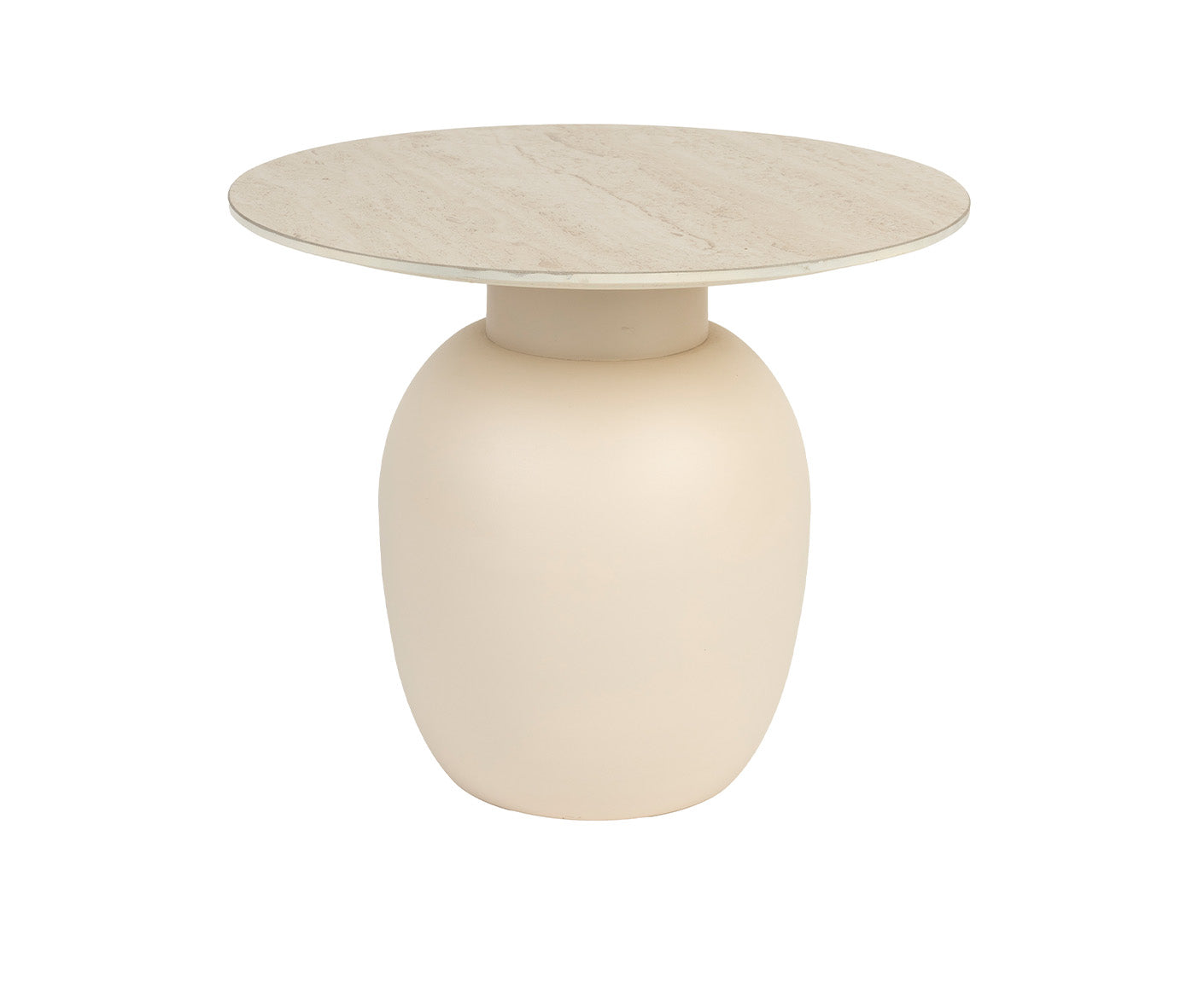 Karula Beistelltisch Keramik Beige