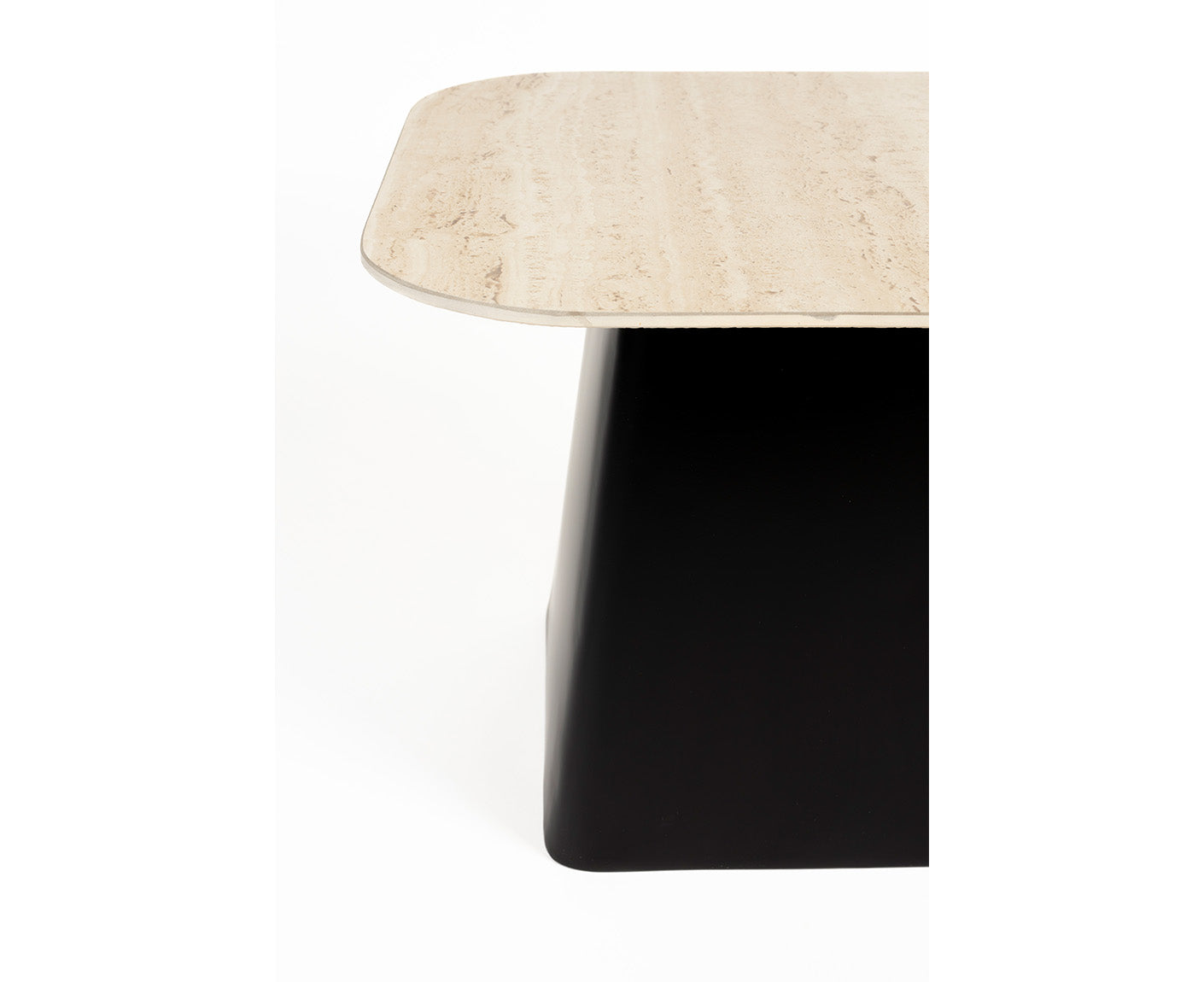 Baru Beistelltisch 2er-Set Keramik Beige / Schwarz
