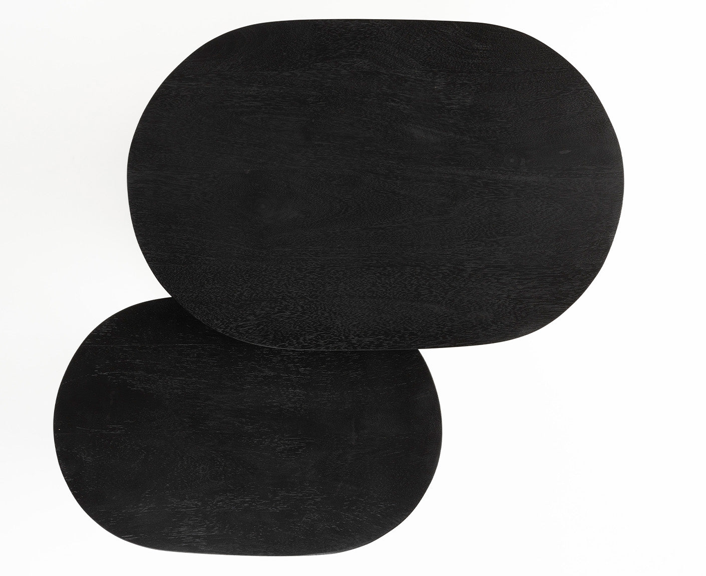Bela Beistelltisch 2er-Set Mangoholz Schwarz