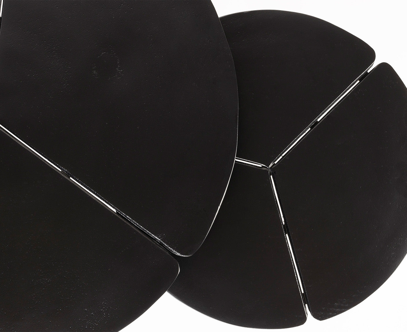 Kourdebour Beistelltisch 2er Set Schwarz