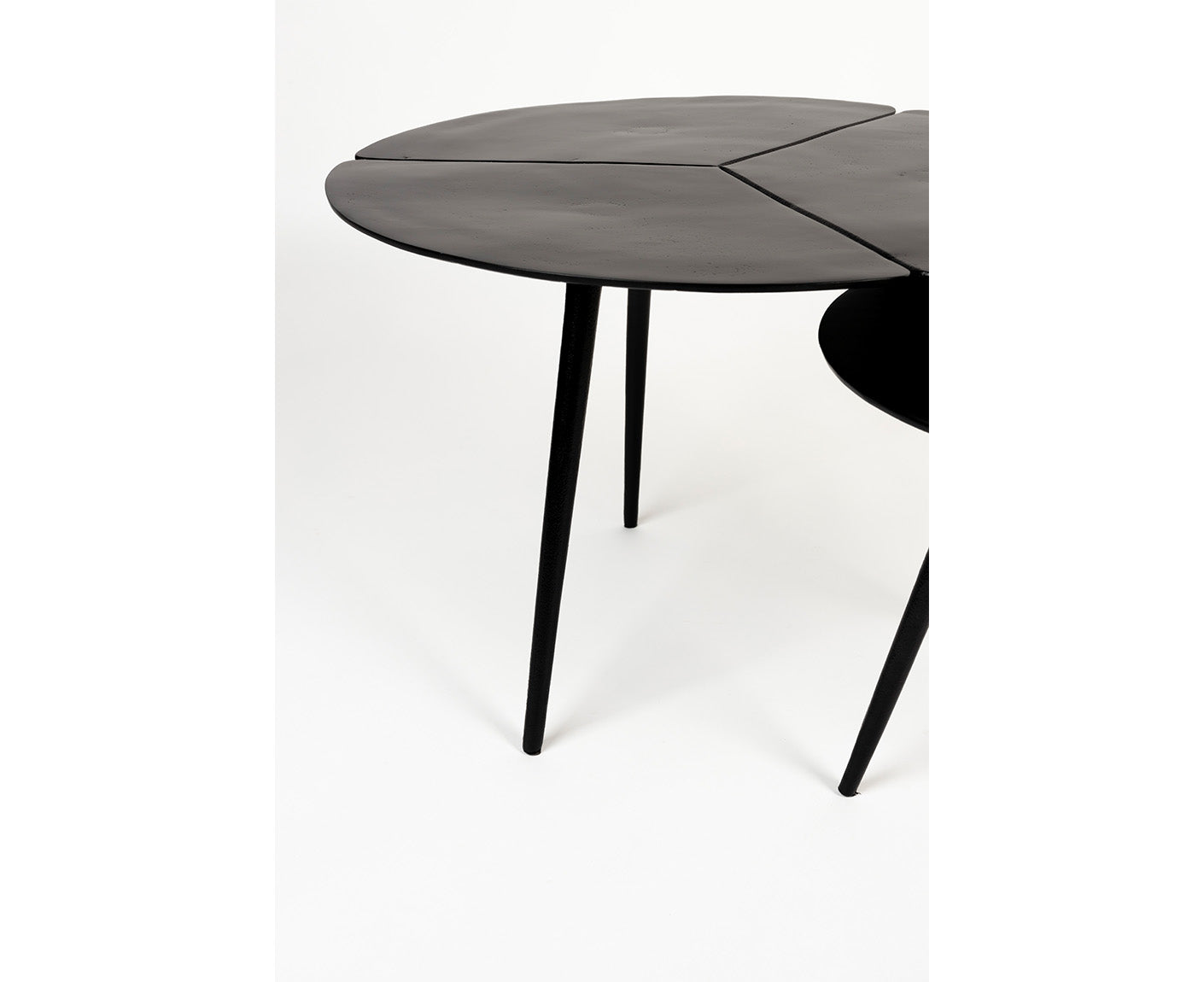 Kourdebour Beistelltisch 2er Set Schwarz