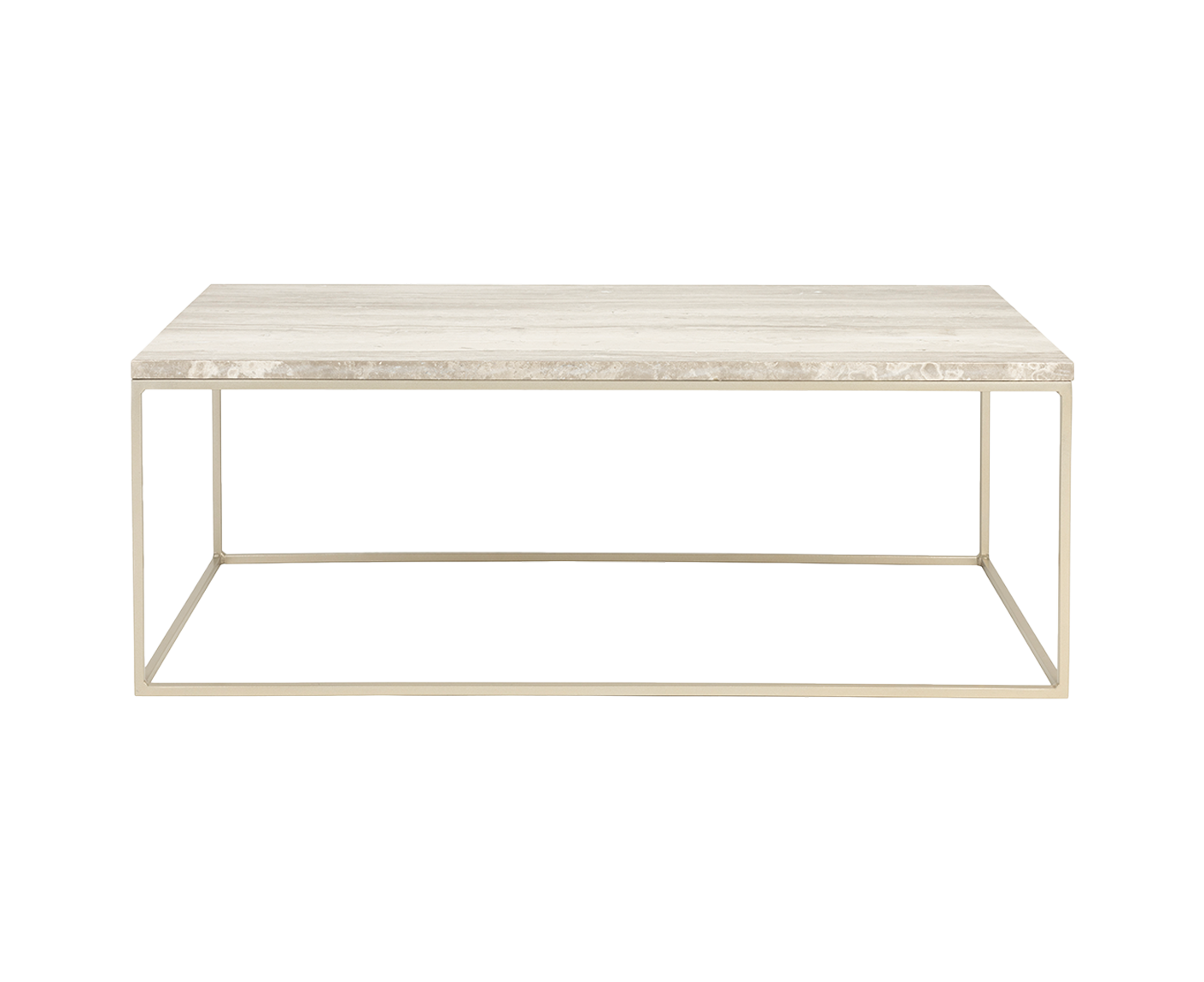 Stray Couchtisch Marmor 91 x 41 cm Grau