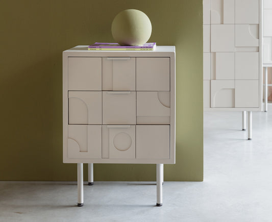 Funk Beistelltisch Off White