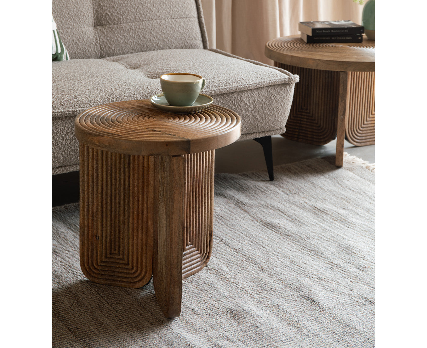 Maeze Beistelltisch Massivholz Mango
