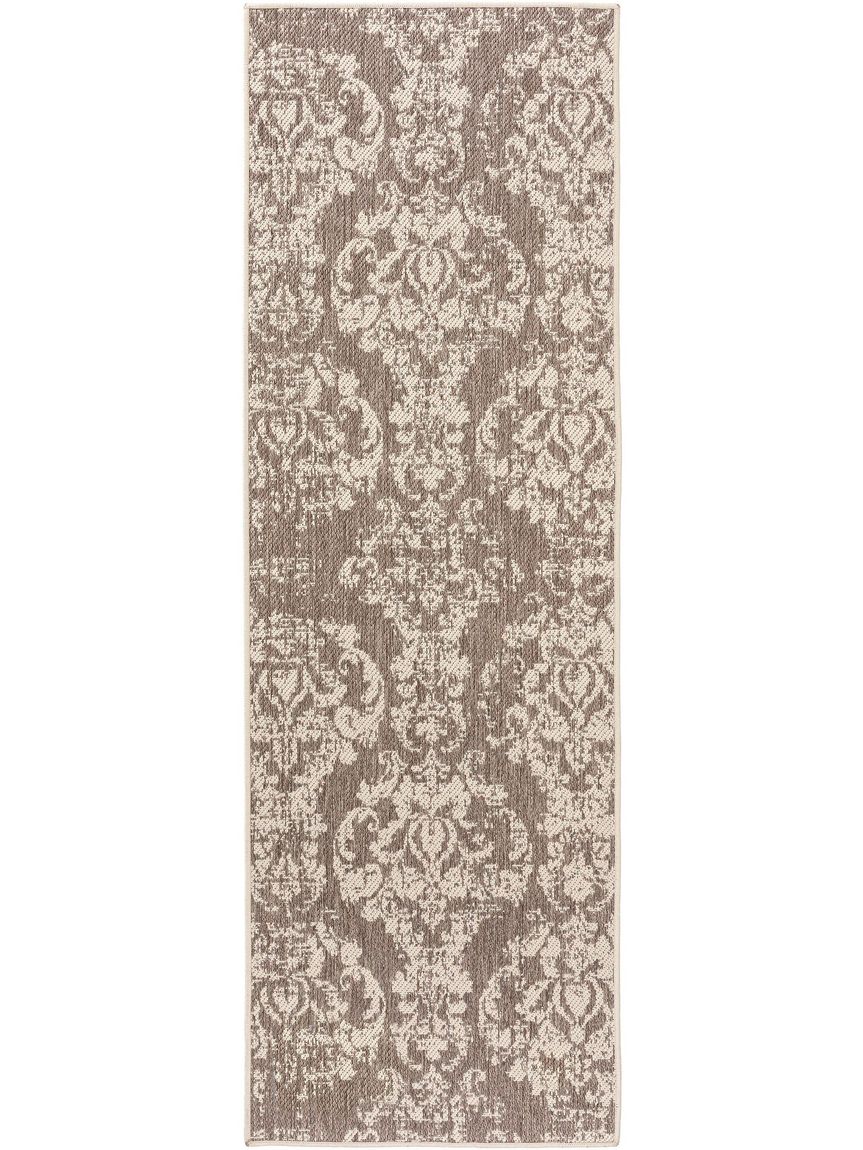 Wendeteppich / Läufer Terrazzo 80x240 cm Beige / Rot
