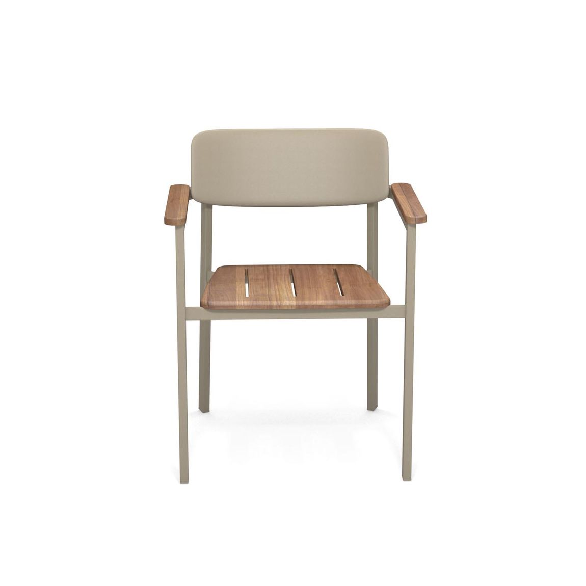 Emu Shine 2er Set Gartenstühle mit Armlehnen Teakholz