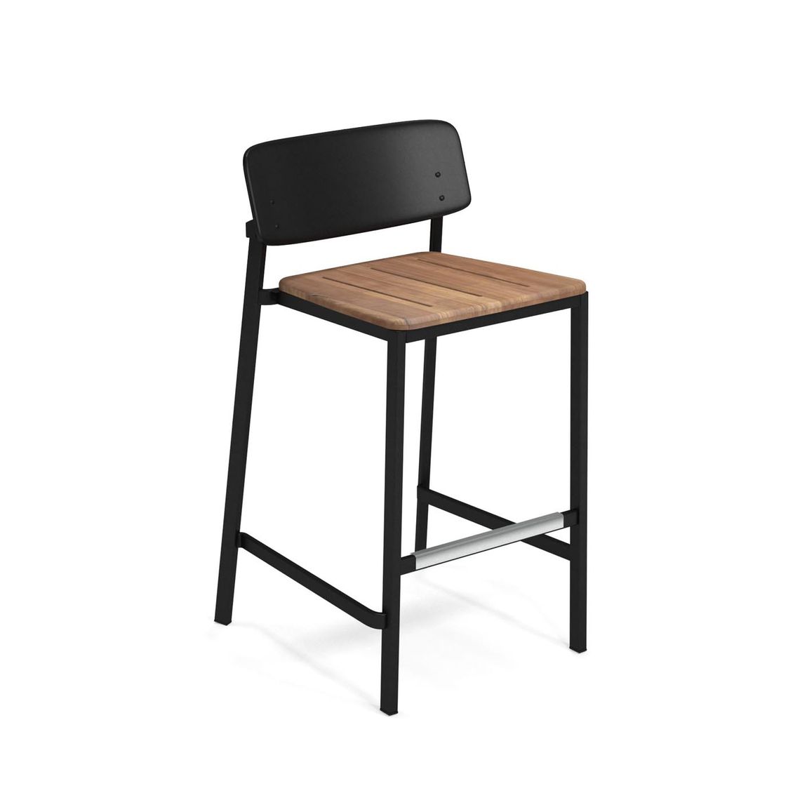 Emu Shine 2er Set Barhocker Teakholz