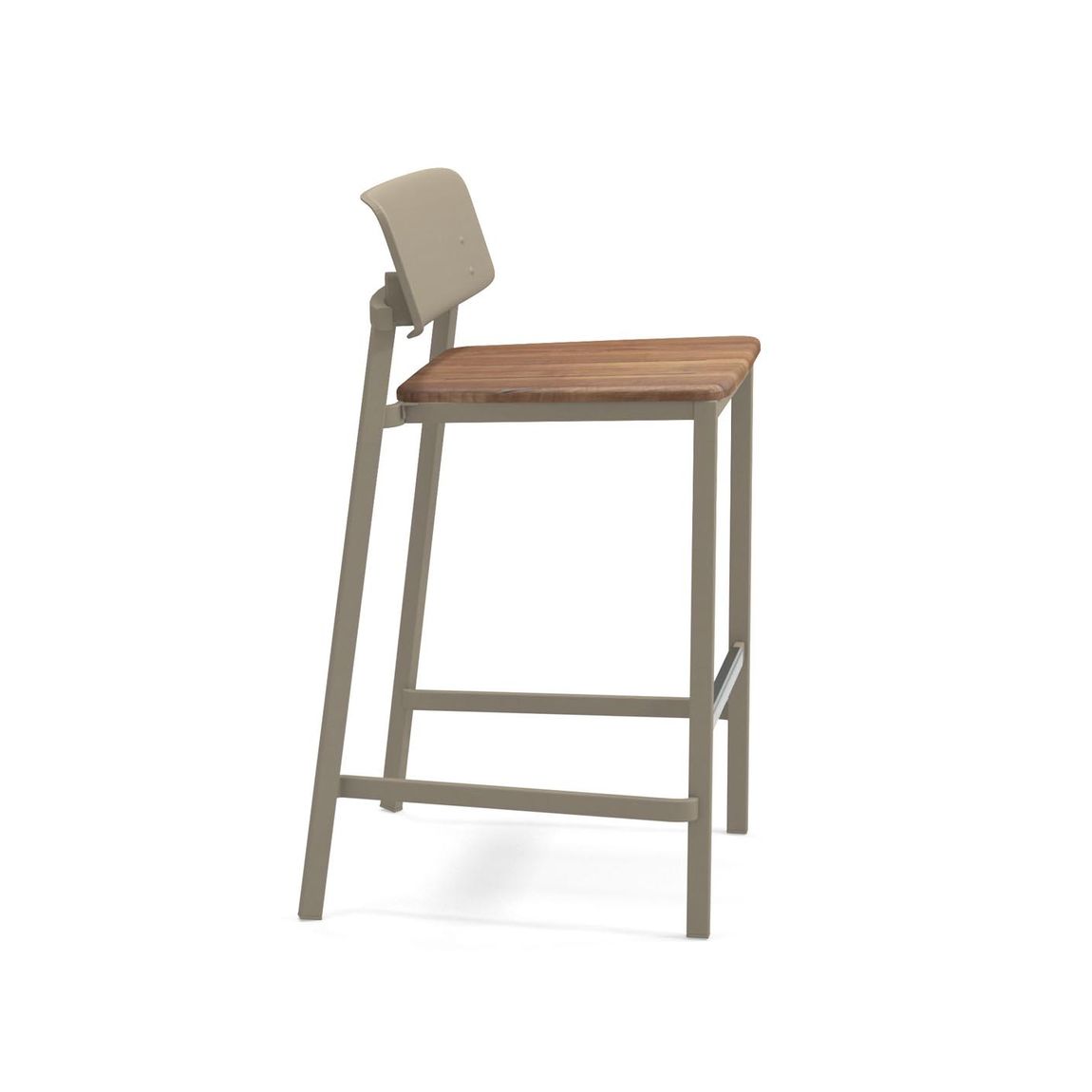 Emu Shine 2er Set Barhocker Teakholz