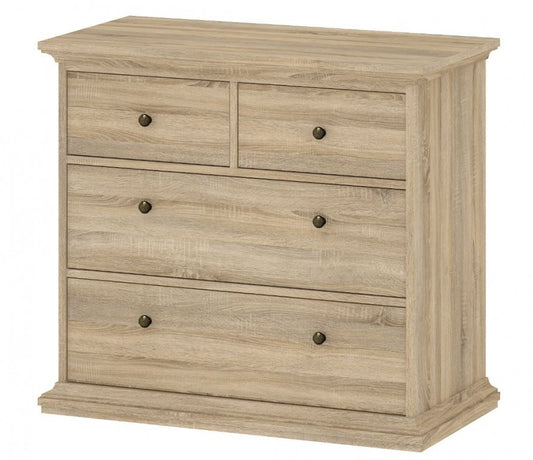 Paris Kommode Anrichte Sideboard Schlafzimmer Eiche Struktur