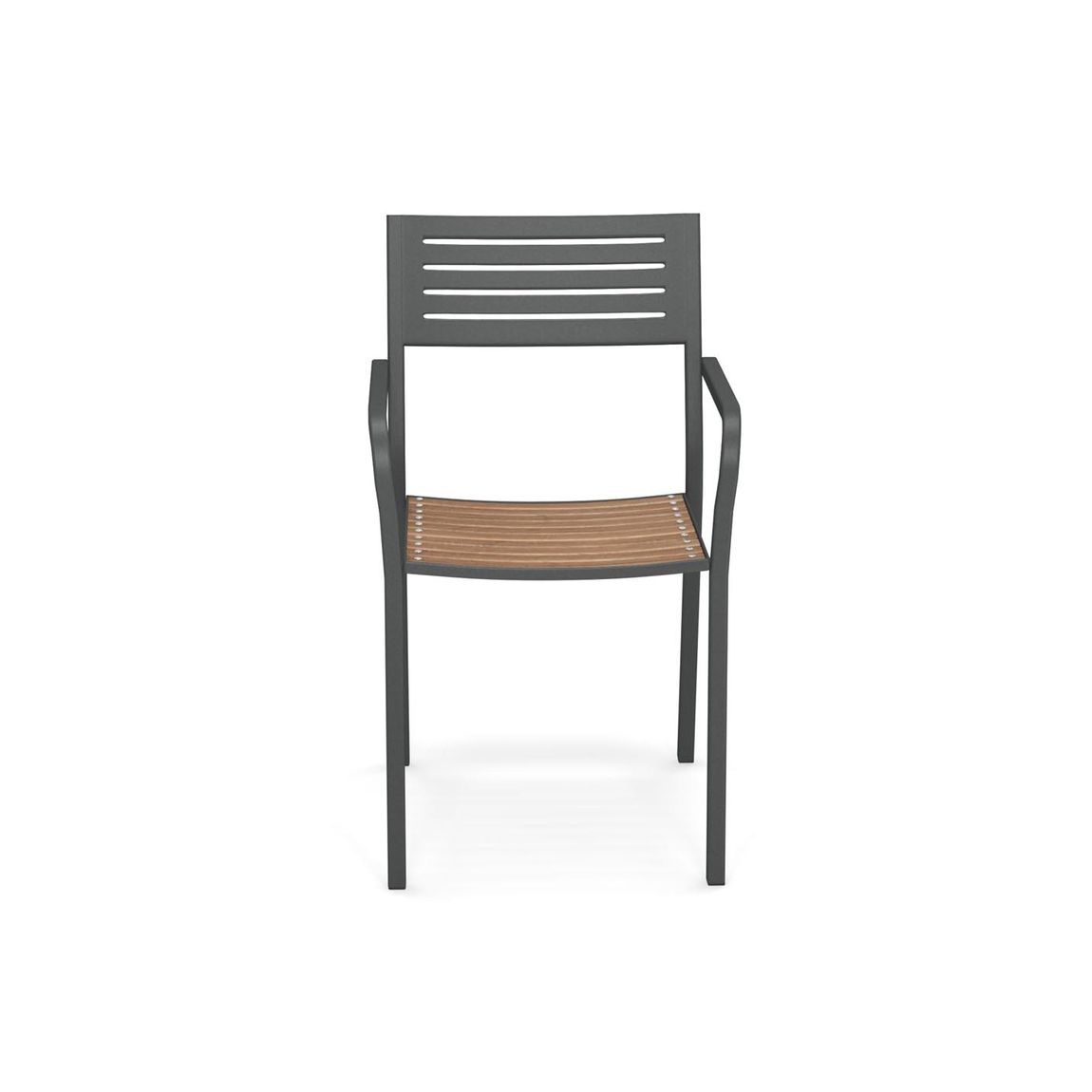 Emu Segno 4er Set Gartenstühle mit Armlehnen, Teakholz