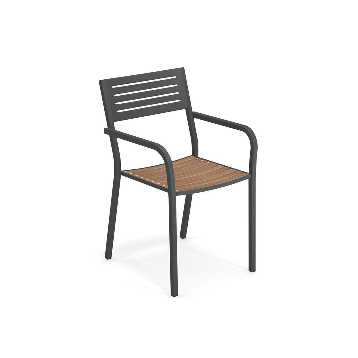 Emu Segno 4er Set Gartenstühle mit Armlehnen, Teakholz