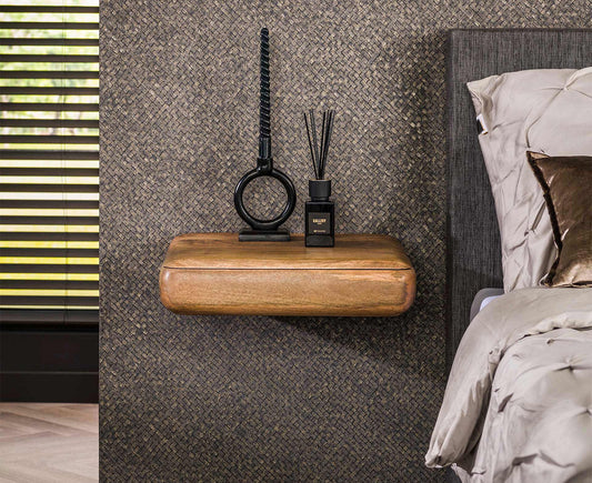 Nachttisch Sleek Massiv Mangoholz Sand