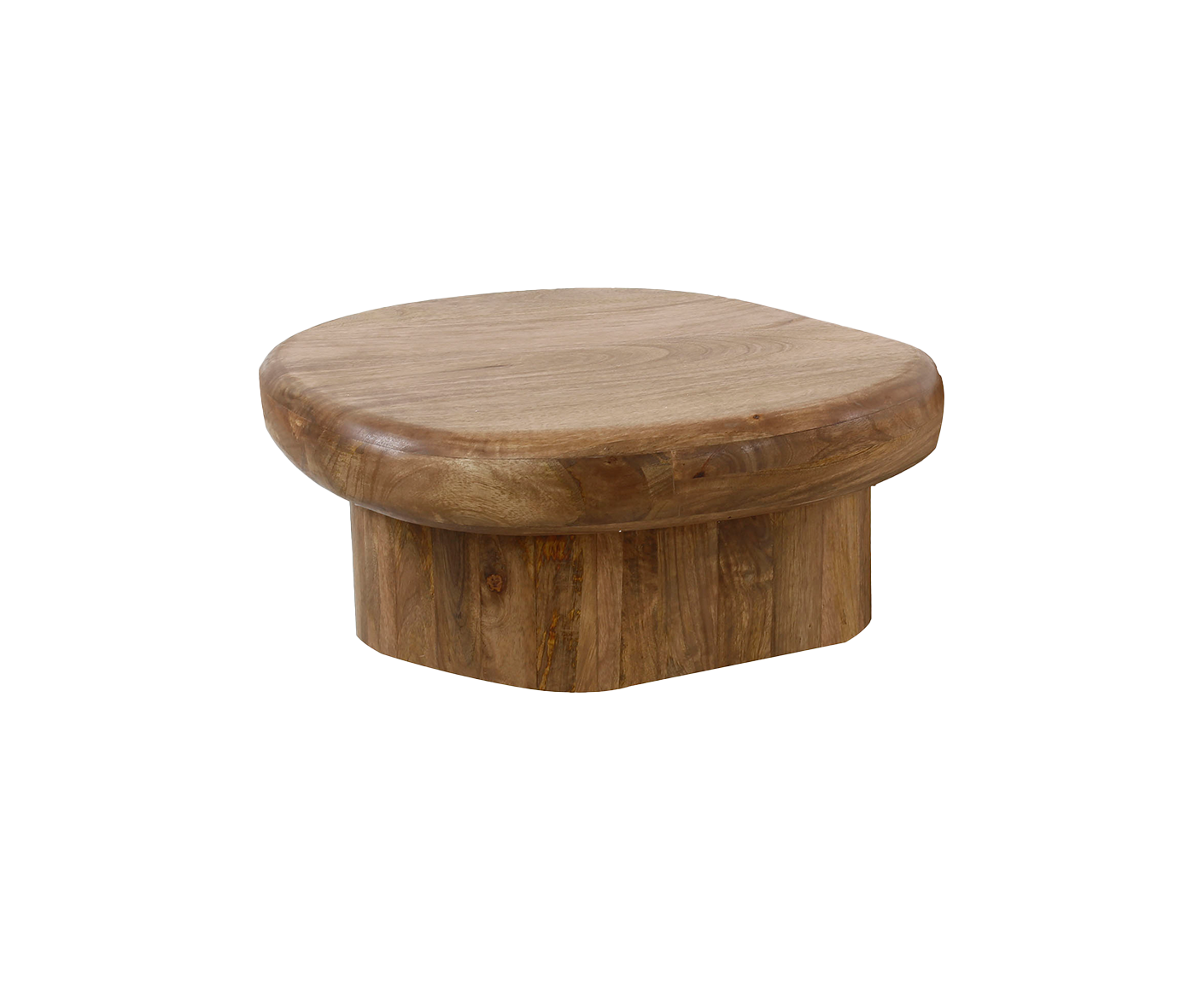Couchtisch Sleek 90cm Massiv Mangoholz Sand