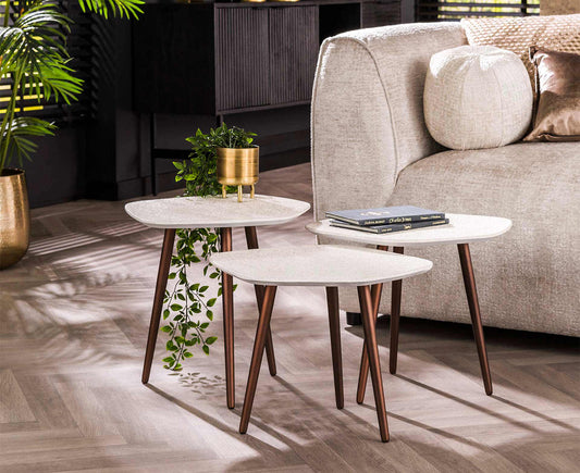 Couchtisch 3er Set Point Stone