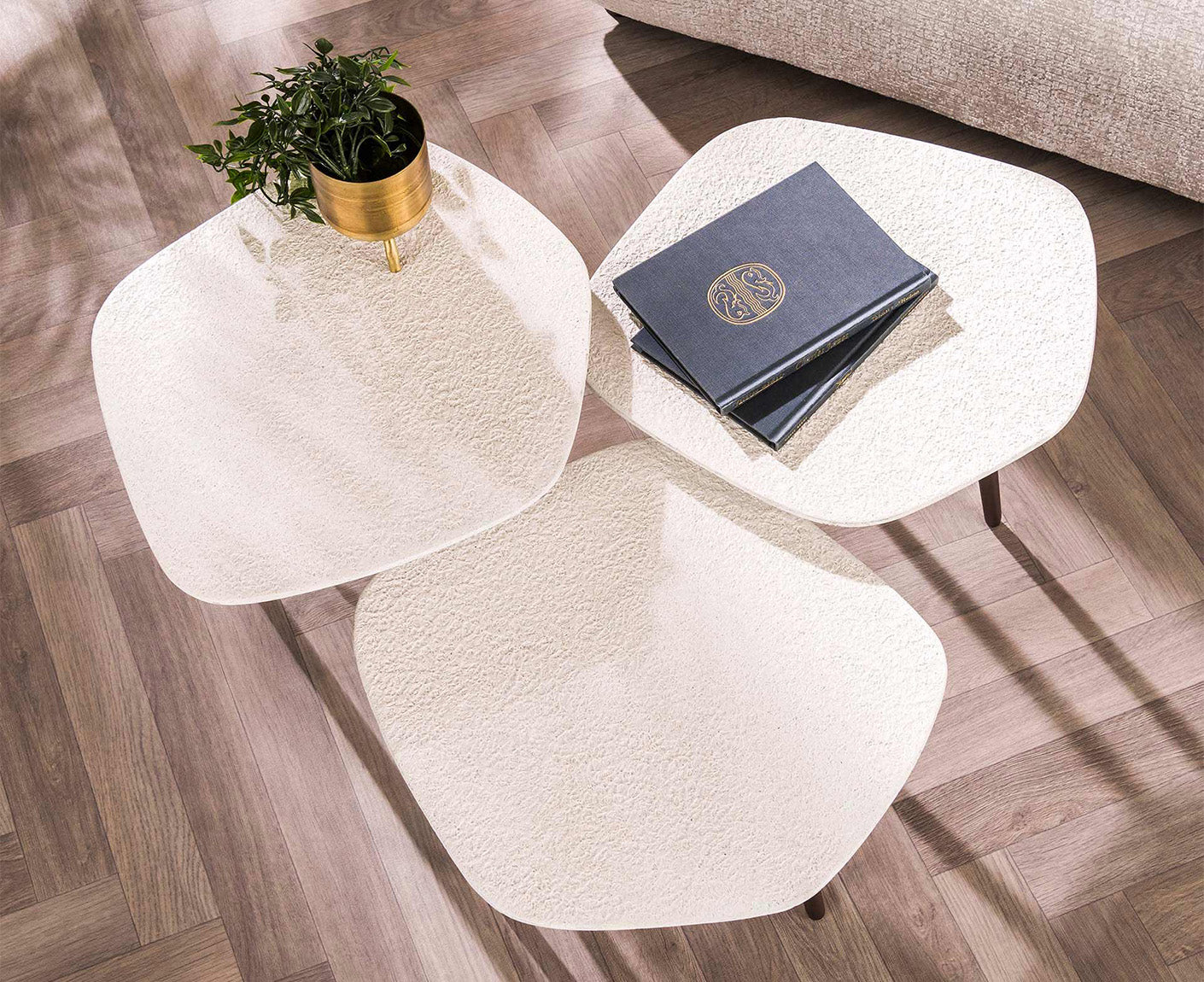 Couchtisch 3er Set Point Stone