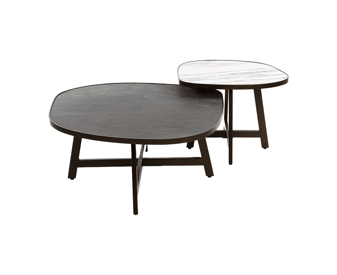 Couchtisch 2er Set Slate Organic / Schiefer